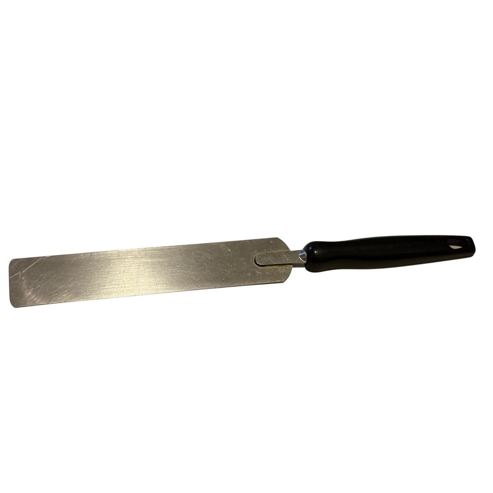 EKCO  Cake Icing Spatula Stainless Steel Wood Grain Handle USA